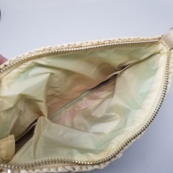 NWOT. Retro straw style wristlet bag. Multicolor rattan, straw. - Picture 4 of 10